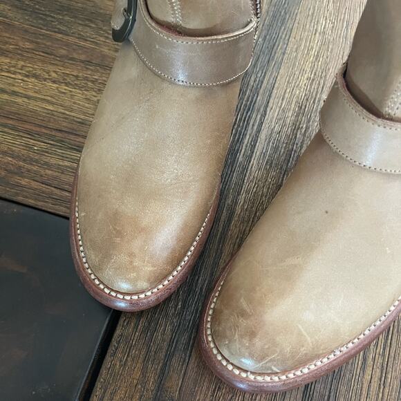 Ariat Alta Tan 3 Buckle Leather Riding Boots NWT Size 6.5 - Picture 8 of 12